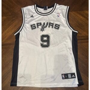 Tony Parker #9 San Antonio Spurs‎ Adidas NBA Basketball Jersey L |W1